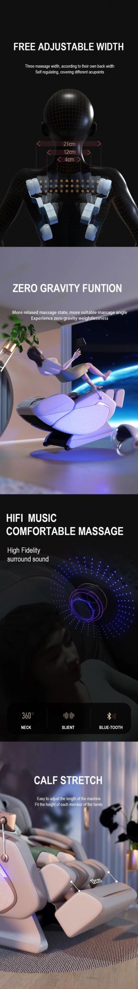 Wholesale Cheap Modern Professional Full Body Massage Chair High Quality Zero Gravity Massage Chair