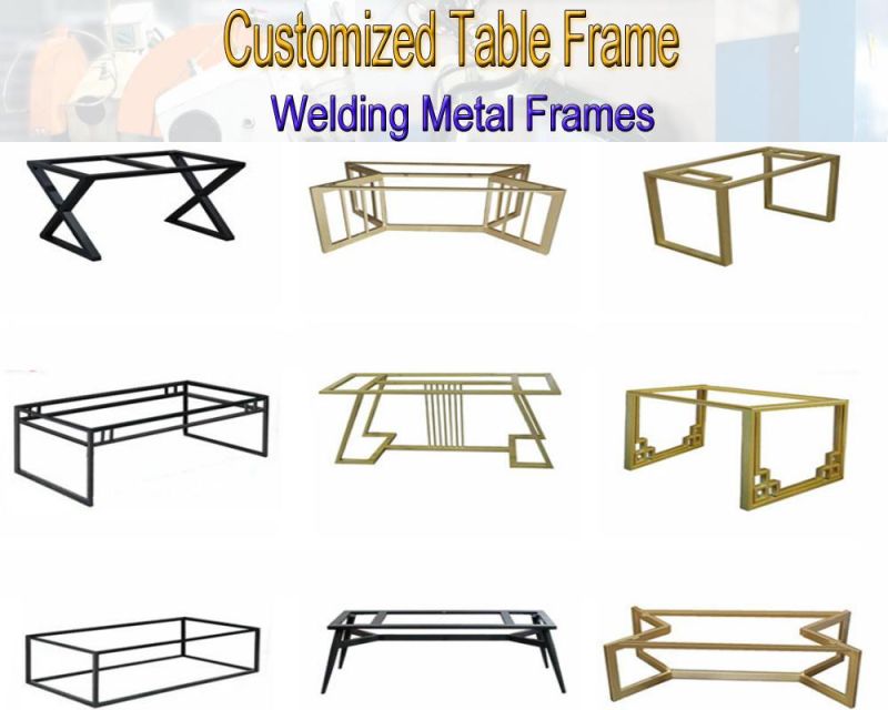 Modern Decorative Metal Cast Iron Coffee Metal Table Frame Dining Furniture Legs