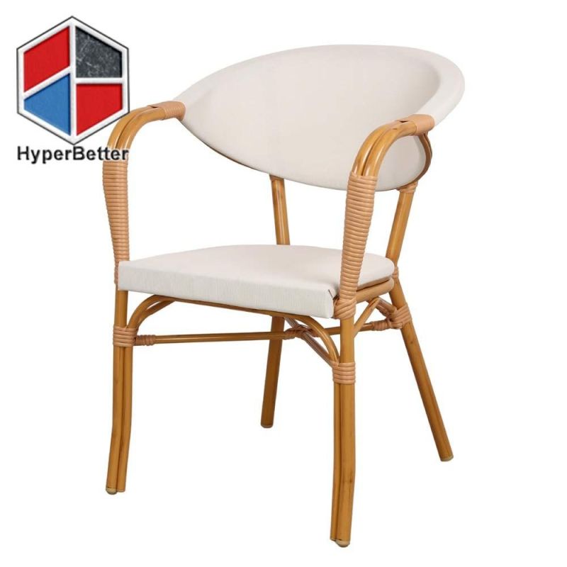 Aluminum Frame White Fabric Bar Stools