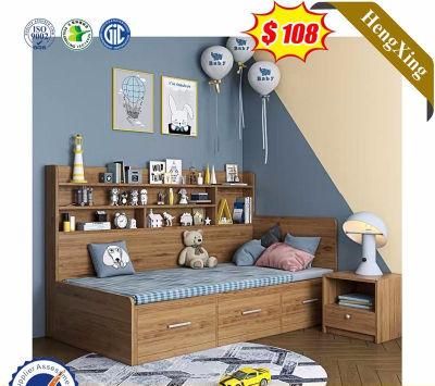 Modern Home School Children Kids Furniture Bookcase Bunk Wooden Single Double Dormitory Bed