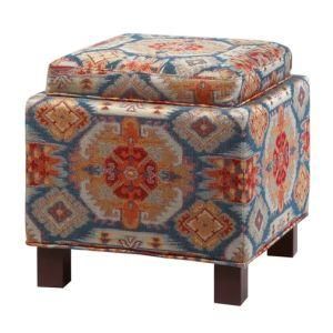 Modern Wooden Fabric Hotel Office Bedroom Home Outdoor Kids Garden Dining Room Furniture Ottoman Storage Square Pouf Sofa Chair for Living Room