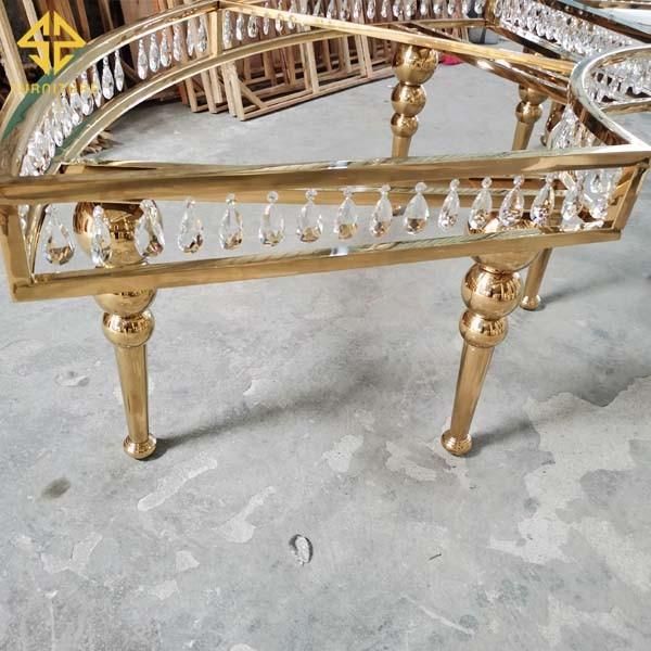 Luxury Stainless Steel Wedding Table for Event