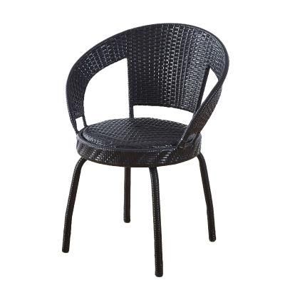 China Wholesale Outdoor Furniture Leisure Dining Room Patio Garden Hotel Rattan Metal Dining Chair
