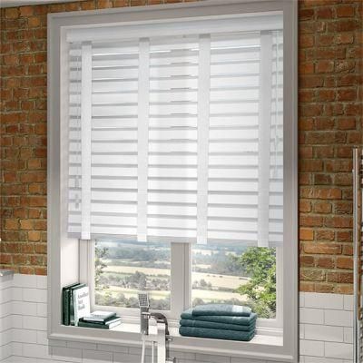 50mm Slat Manual Control or Motorized Control Faux Wooden Venetian Blinds