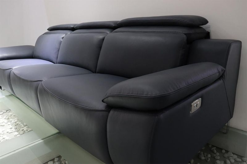 China Manufacturers Northern Europe Soft Simple PU Upholstered Hotel Floor Leather Sofa Seat