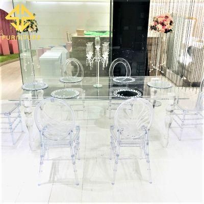 2021 Hot-Selling High Quality Clear Acrylic Dining Table for Home Use