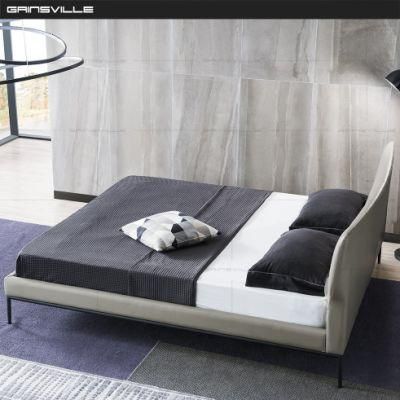 Chinese Latest Hot Selling Italy Bed Home Furniture Leather Bed Bedroom Furniture