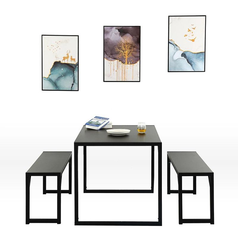 Dining Tables Modern Studio Soho Dining Table with Two Chair 3 Piece Set