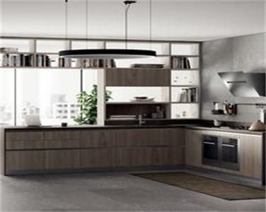 Custom Open Style High Quality Durable Wood Veneer Kitchen Cabinet