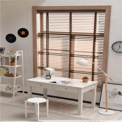 Wood/PVC Cordless Window Venetian Mini Blinds (Window curtains)