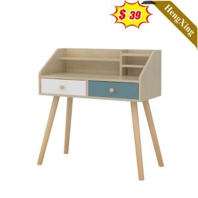 Nordic Style Wooden Modern Design Office School Furniture Storage Drawers Study Computer Table