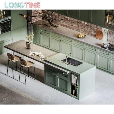 Chinese Suppliers Custom PVC Finish Kitchen Cabinet for Project