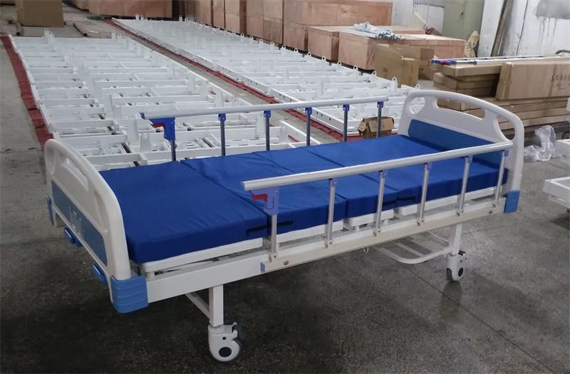 Mattress Crank Modern Medical Furniture Two Functions Manual Hospital Bed for Patient Nursing