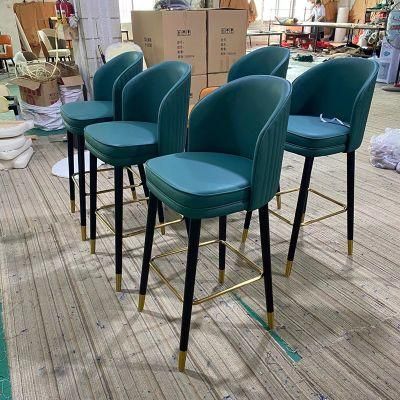 Modern Design Bar Furniture Metal Steel Base Back with Push-in Design Bar Chair