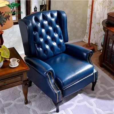 Single Seats Living Room Bonded Leather Sofa Relciner Chair Sale Cheap Furniture