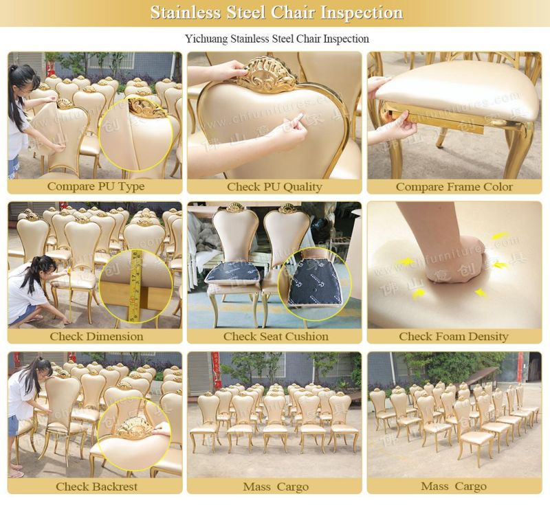 Hyc-Ss59-02 Hot Sale Stainless Steel Fancy Wedding Chair for Sale