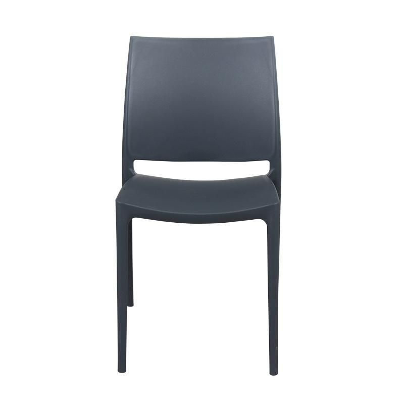 Wholesale Outdoor Furniture Modern Style Garden Furniture Wake Plastic Chair Eco-Friendly PP Armless Dining Chair