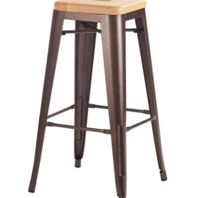 High Side Bar Wooden Seat The Metal Frame Dining Bar Stools Bar Chairs