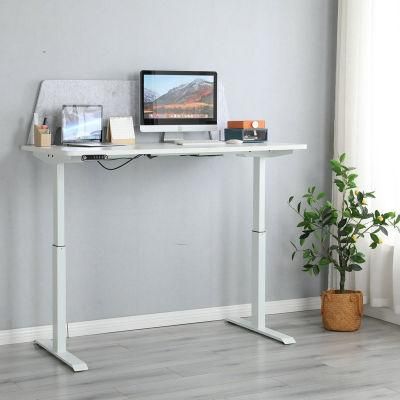 Electric Standing Desk Height Adjustable Table, Ergonomic Home Office Furniture with Splice Board, Black Frame/Rustic Brown Top