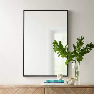 Rectangle Framed Mirror Black 24&quot; X 36&quot; Wall Mirror for Home Decoration Bathroom Living Room Bedroom Furniture