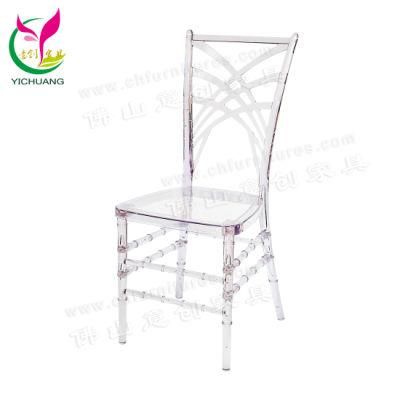 Hyc-P22 Hot Sale Crystal Garden Plastic Chair Outdoor