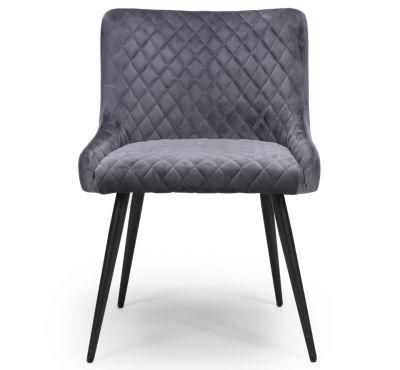 Hot Modern Style Grey Dining Chair Velvet Chair