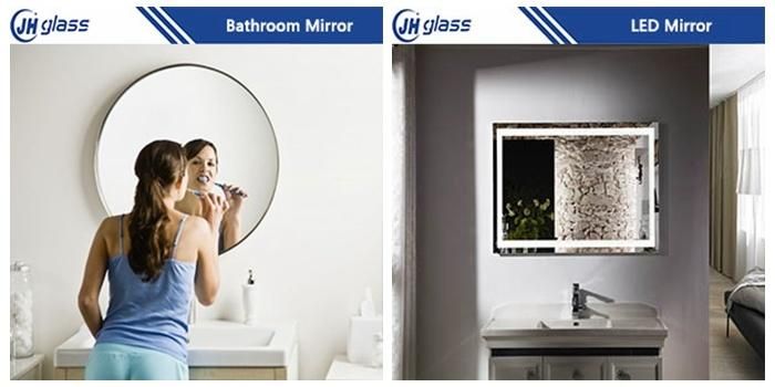 Wall Aluminum Wash Basin Vanity Medicine Bathroom Mirror Cabinet with LED Light