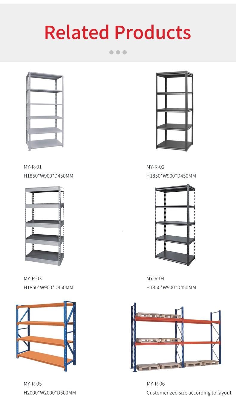 Heavy Duty Cold-Rolled Steel Warehouse Rack Storage Goods Shelf