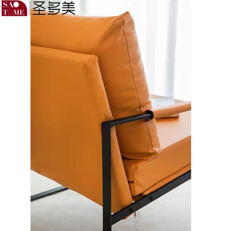 Orange Leisure Living Room Office Reception Sofa Chair