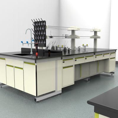 Durable Pharmaceutical Factory Steel Chemistry Lab Bench, Fashion School Steel Lab Equipment Island Lab Furniture/