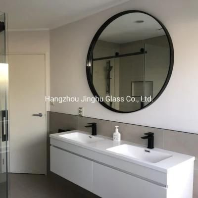 Rounded Rectangle Metal Bathroom Framed Mirror for Wall Decoration