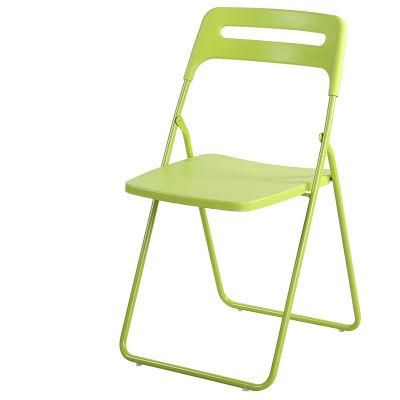 Lower Price Outdoor Wedding Banquet Garden Furniture Plastic Metal Stacking Folding Chair for Fish Camping