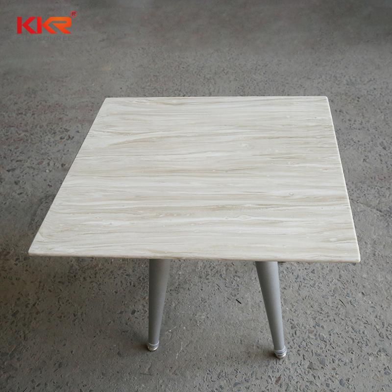 Solid Surface Artificial Marble Stone Restaurant Low Table Dining Table