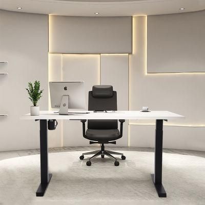 Single Motor Electric Height Adjustable Desk Frame, Ergonomic Home Office Furniture Standing Desk