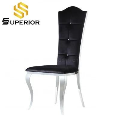 Germany Popular High Quality Home Dining Room Chromed Metal Chair