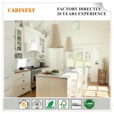 Low Price Customized White Wooden Furniture Larder Cupboards Kitchen Cabinets