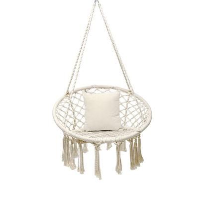 Simple Indoor Patio Garden Rattan Egg Shaped One Person Seat Hanging Swing Chair