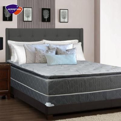 Hybrid Full Size High Density PU Spring Mattresses Viscoelastic Pressure Relief Gel Memory Foam Innerspring Mattress