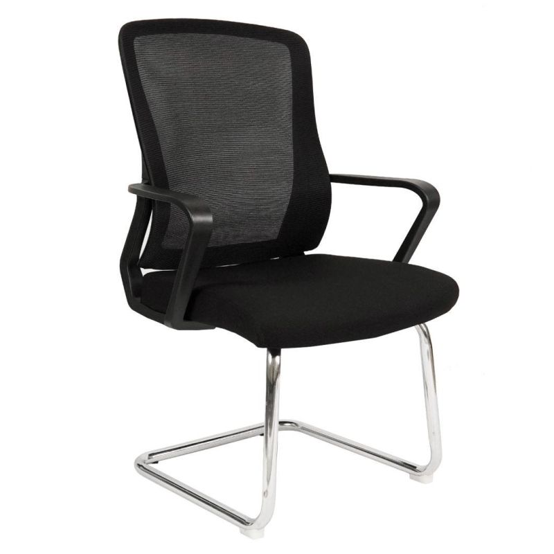 Black Vinyl Wholesale Market PU Leather Ribbed High Back Task Rotating Desk Task Swivel Staff Executive Modern Ergonomic Office Chairs