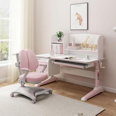 Wholesale Modern Ergonomic Adjustable Wooden Table and Chair Kids Bedroom Furniture Set for Children Study