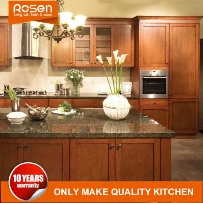 American Modern Designed Shaker Style Solid Wood Kitchen Cabinets