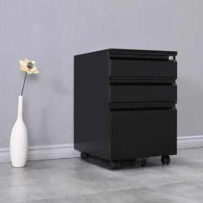 Modern Office Furniture 3 Doors Reinforced Moving Filing Cabinet