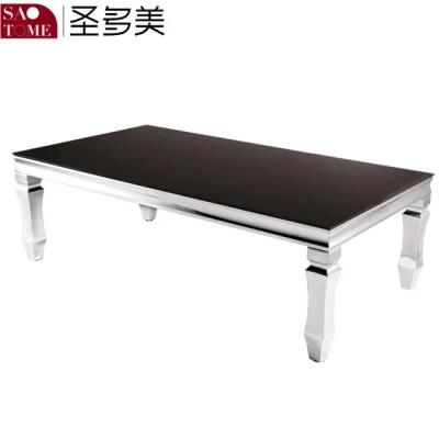 Modern Hotel Living Room Furniture Rectangular Glass Coffee Table