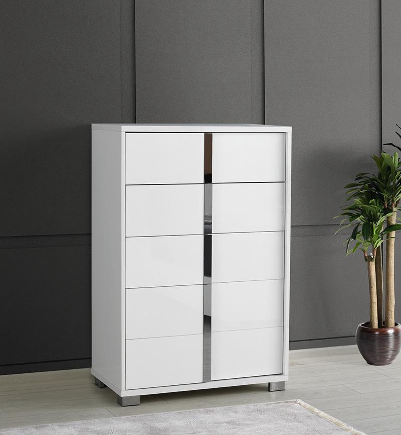 Nova High Gloss Cabinet Chest of Drawers Home Modern Living Room Furniture Drawer Chest