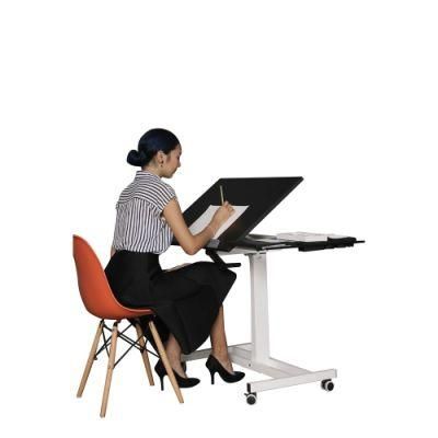 Drafting Table Drawing Sit and Stand Table Height Adjustable Desk Electrical Height