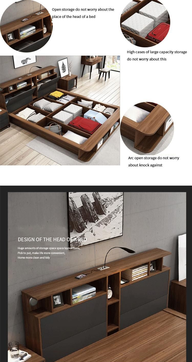 Modern Wooden Furniture High Performance Unfolded Wall Bed