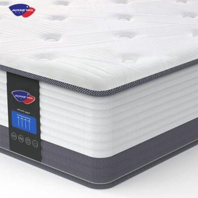 Premium Sleeping Well in a Box The Best Factory Full Inch Mattresses King Double Gel Memory Foam Spring Mattress in a Box