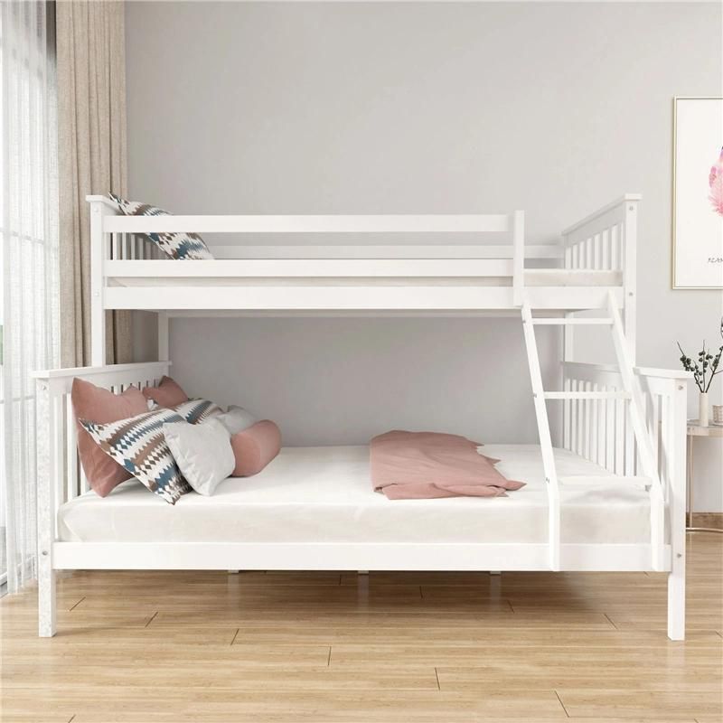 Upper and Lower Bunk Solid Wood Bed Child-Mother Bed Modern Simple Double-Layer Solid Wood Bed 0639