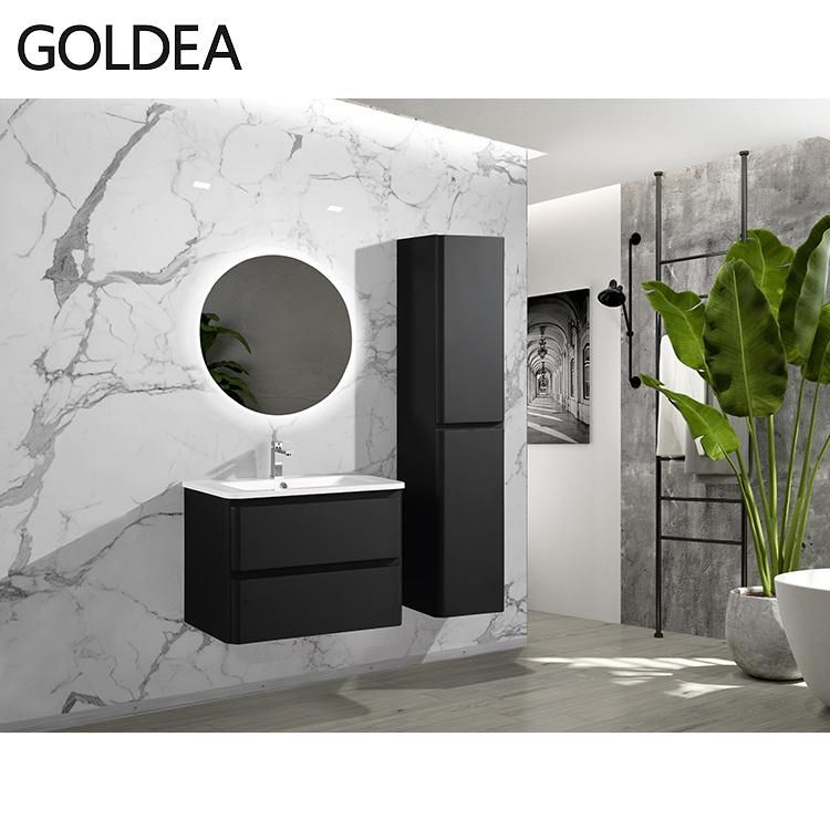 Manufacture Modern New Vanities Solid Wood Basin Bathroom Mirror Cabinet Vanity Furniture