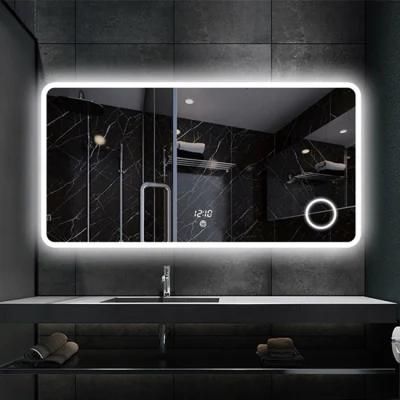 Jinghu Hotel Bathroom Multifunction LED Bath Mirror Home Decor Makeup Mirror